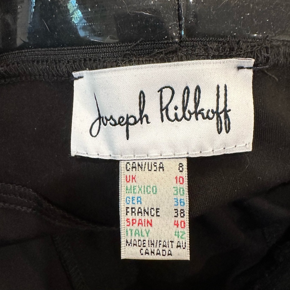 Joseph Ribkoff Black Ponte Pull On Legging Pants Size 8 - Picture 5 of 10